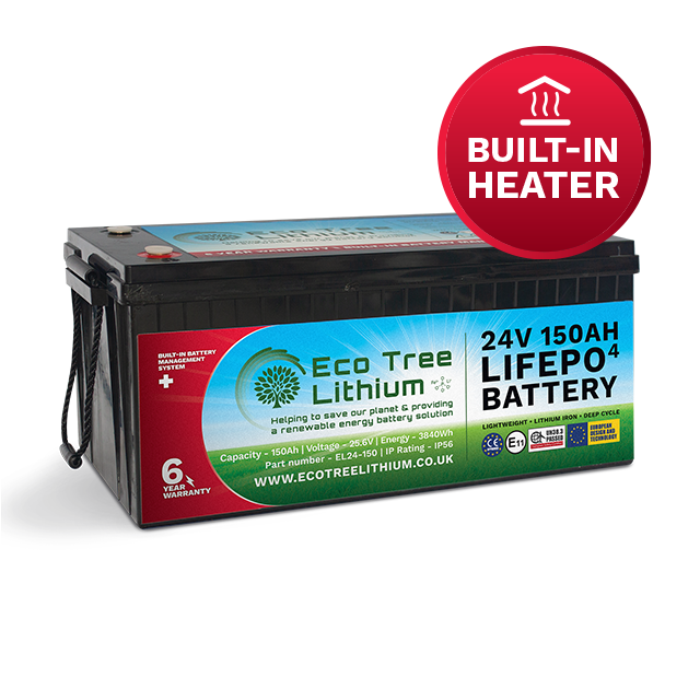 24V 150AH Lithium Leisure Battery LiFePO4 - Eco Tree Lithium LiFePO4 Battery
