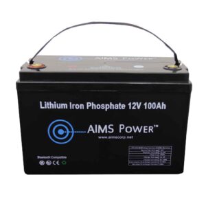 AIMS Power 12V 100Ah LiFePO4 Battery